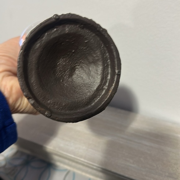 Vintage hourglass with cast iron stand with bird on top. - Picture 4 of 4